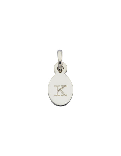 Kirstin Ash Initial Charm w/ Sterling Silver - K | Mocha Australia