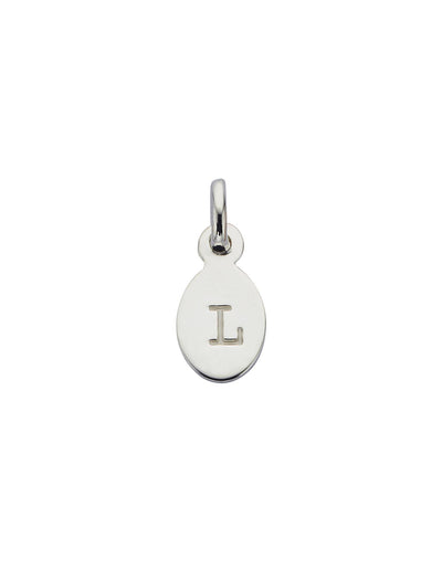 Kirstin Ash Initial Charm w/ Sterling Silver - L | Mocha Australia