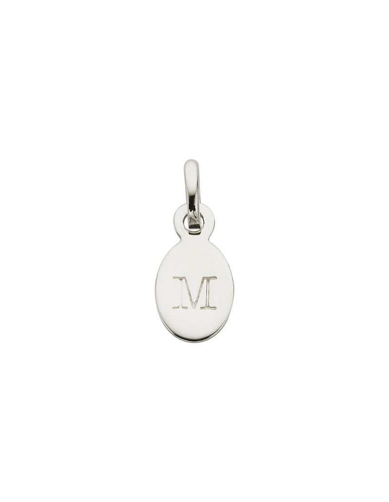 Kirstin Ash Initial Charm w/ Sterling Silver - M | Mocha Australia