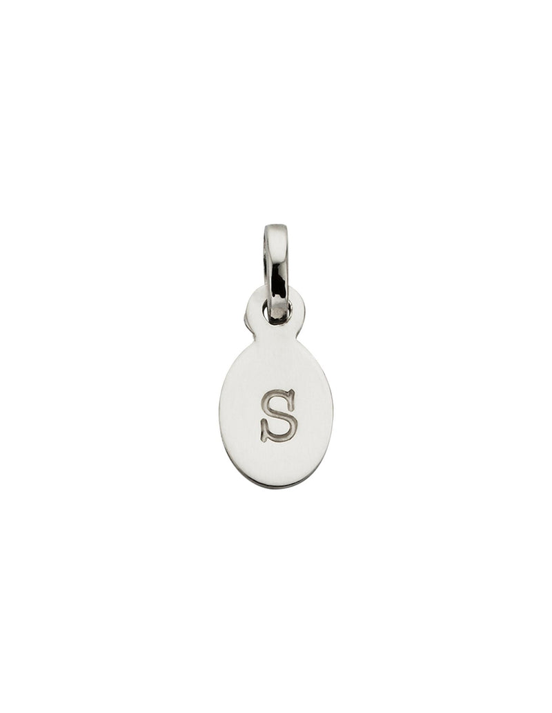 Kirstin Ash Initial Charm w/ Sterling Silver - S | Mocha Australia