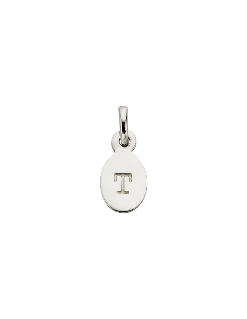 Kirstin Ash Initial Charm w/ Sterling Silver - T | Mocha Australia