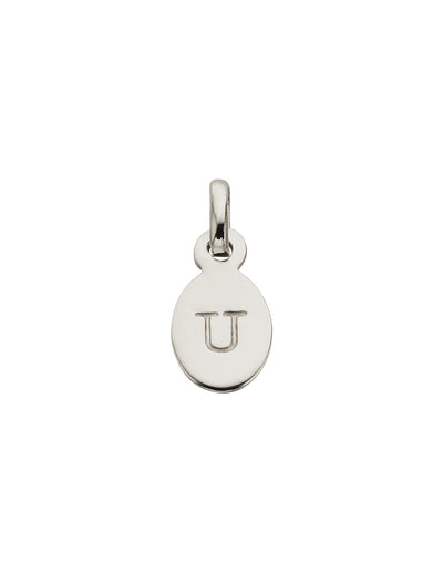 Kirstin Ash Initial Charm w/ Sterling Silver - U | Mocha Australia