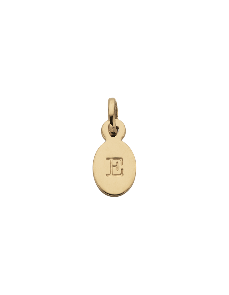 Kirstin Ash Initial Charm w/ 18K Gold Vermeil - E | Mocha Australia