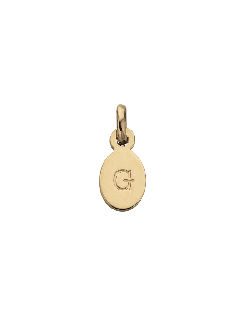 Kirstin Ash Initial Charm w/ 18K Gold Vermeil - G | Mocha Australia