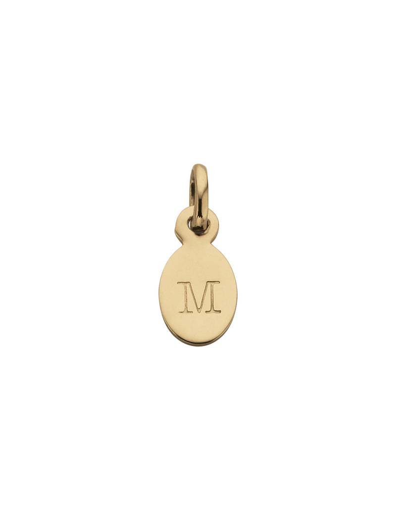 Kirstin Ash Initial Charm w/ 18K Gold Vermeil - M | Mocha Australia