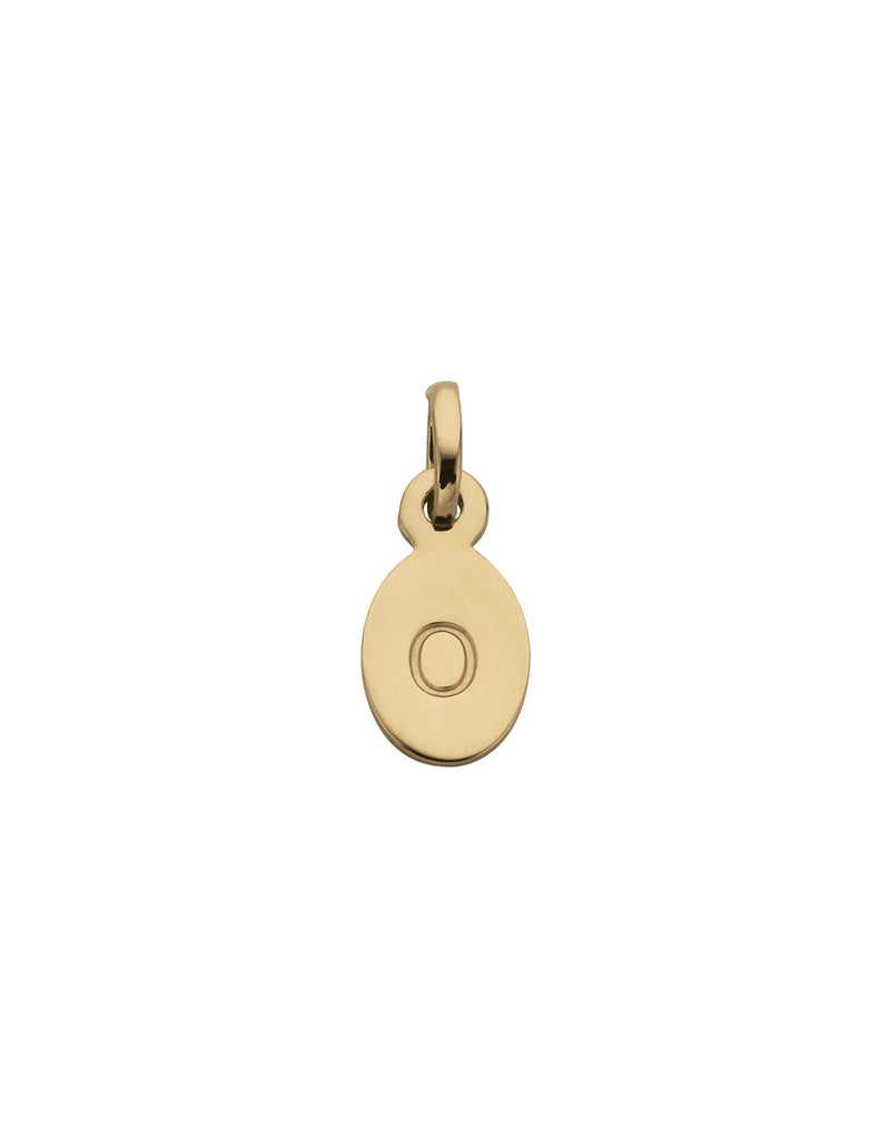 Kirstin Ash Initial Charm w/ 18K Gold Vermeil - O | Mocha Australia