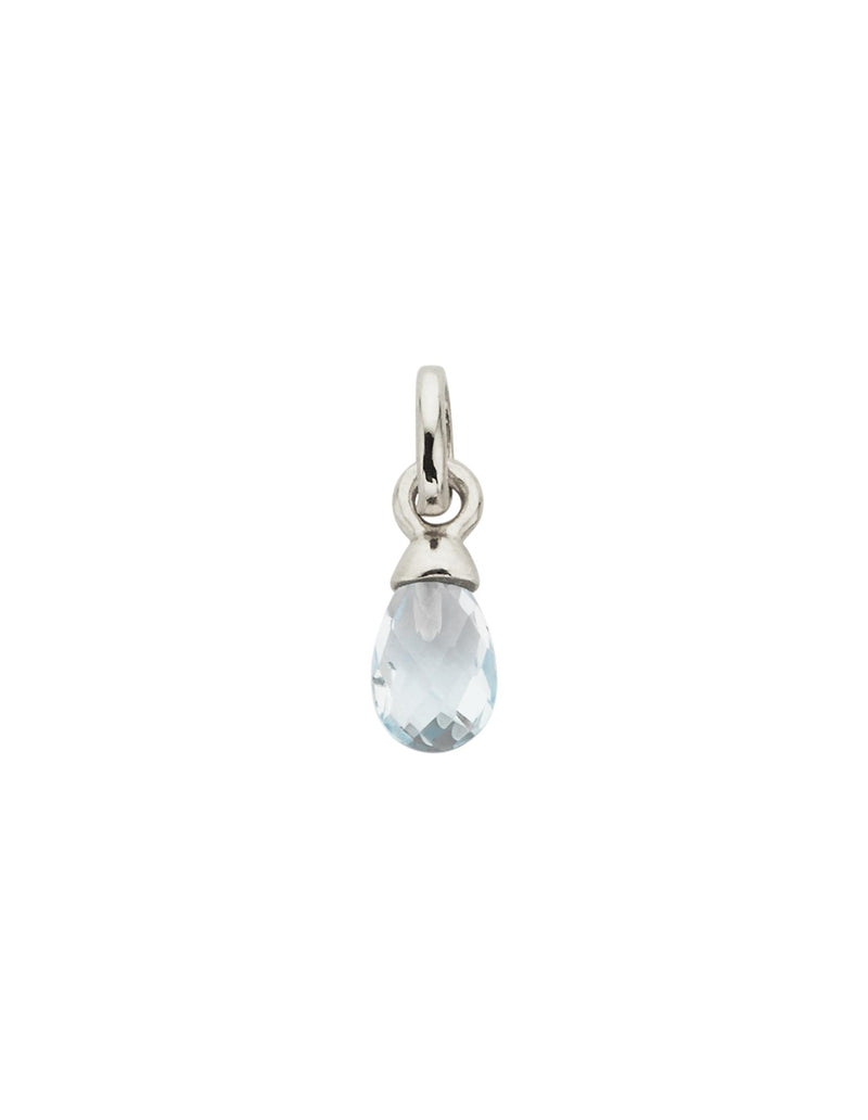 Kirstin Ash Light Blue Topaz Gemstone Charm w/ Sterling Silver | Mocha Australia