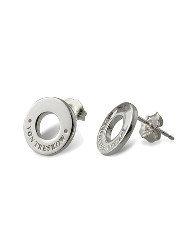 Von Treskow Studs Earrings w/ VT Disc - Silver | Mocha Australia