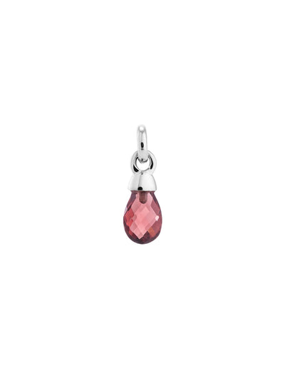 Kirstin Ash Garnet Gemstone Charm w/ Sterling Silver | Mocha Australia