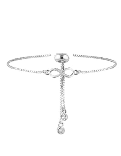Mocha Mini Infinity Bracelet - Silver | Mocha Australia