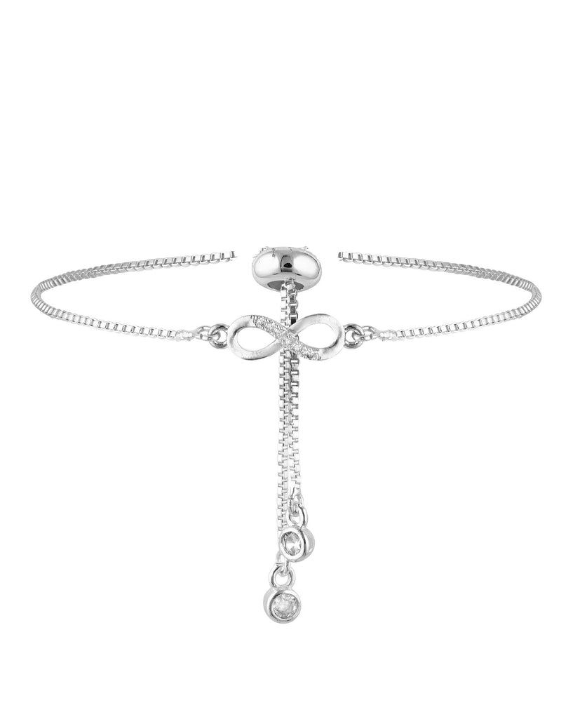 Mocha Mini Infinity Bracelet - Silver | Mocha Australia