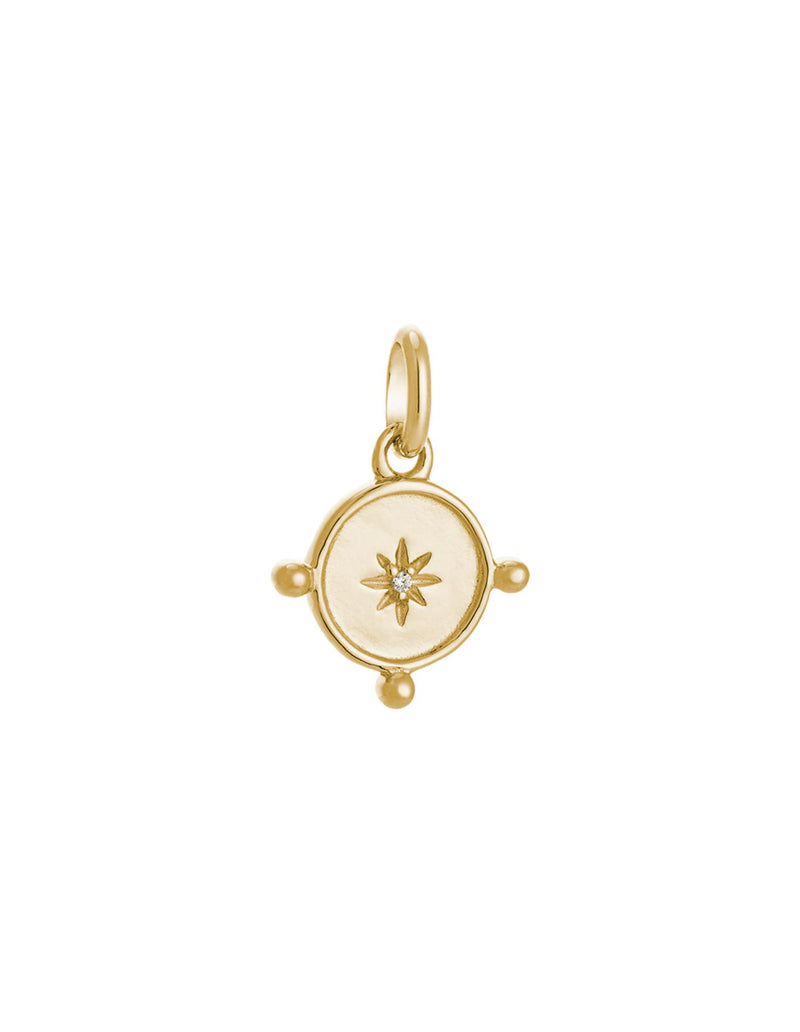 Kirstin Ash Voyager Coin Charm w/ 18K Gold Vermeil | Mocha Australia