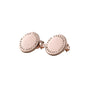 Von Treskow Studs Earrings w/ VT Plate - Rose Gold