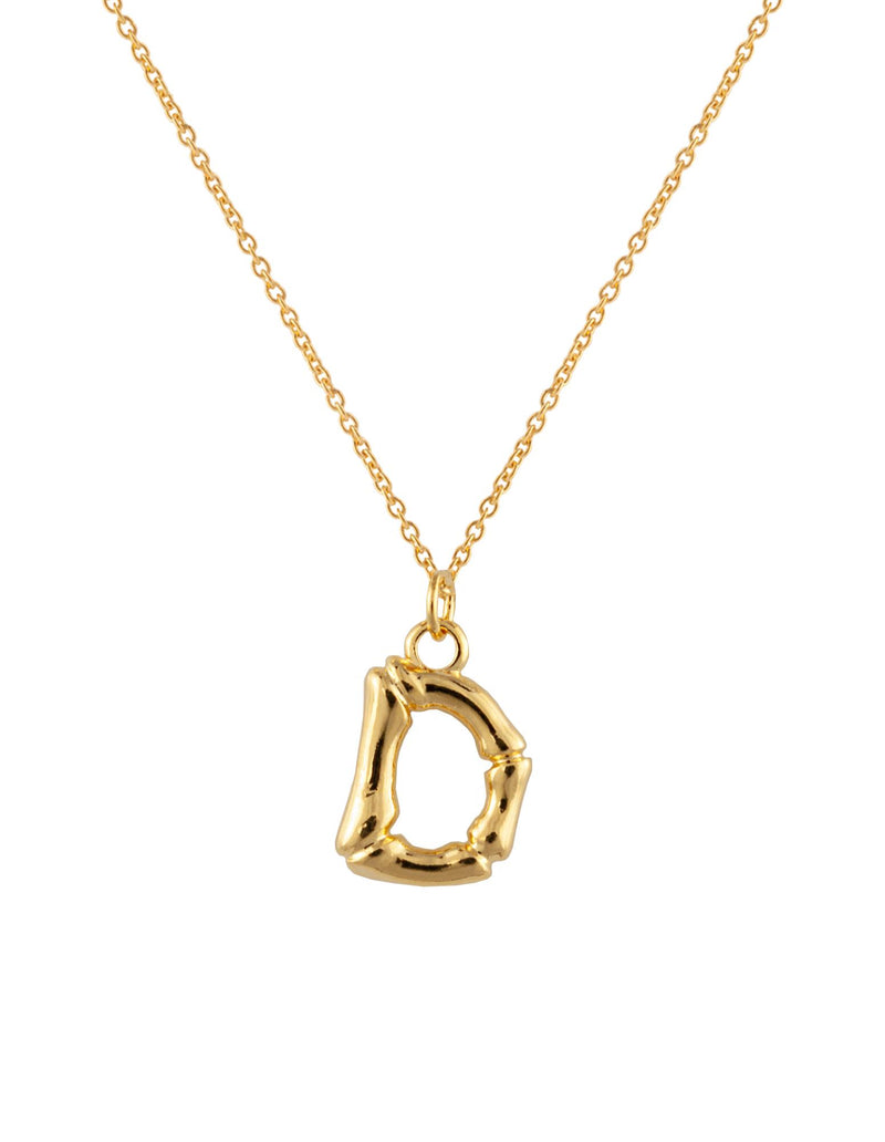 Zahar Initial Necklace - D | Mocha Australia