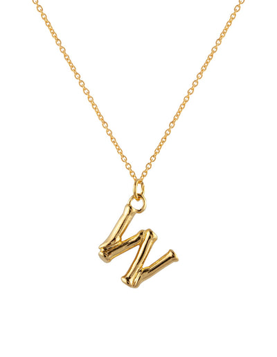 Zahar Initial Necklace - W | Mocha Australia