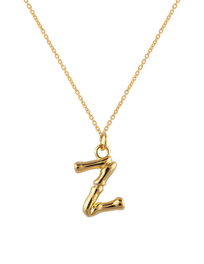 Zahar Initial Necklace - Z | Mocha Australia