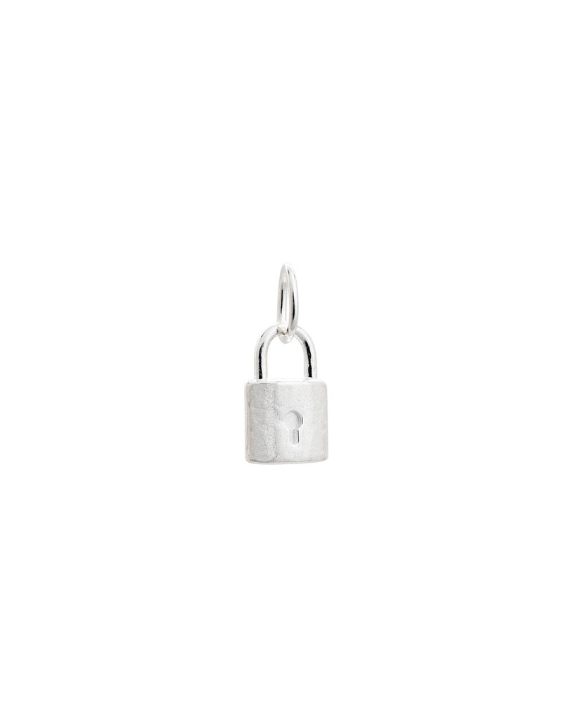 Kirstin Ash Petite Lock Charm w/ Sterling Silver | Mocha Australia