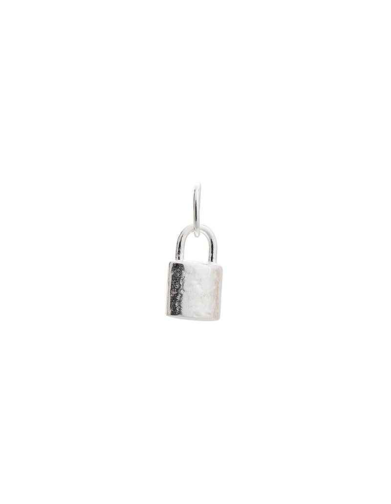 Kirstin Ash Petite Lock Charm w/ Sterling Silver | Mocha Australia