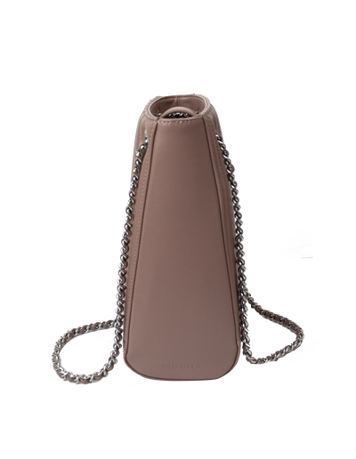 Mocha Paris Quilted Leather Shoulder Bag - Mauve | Mocha Australia