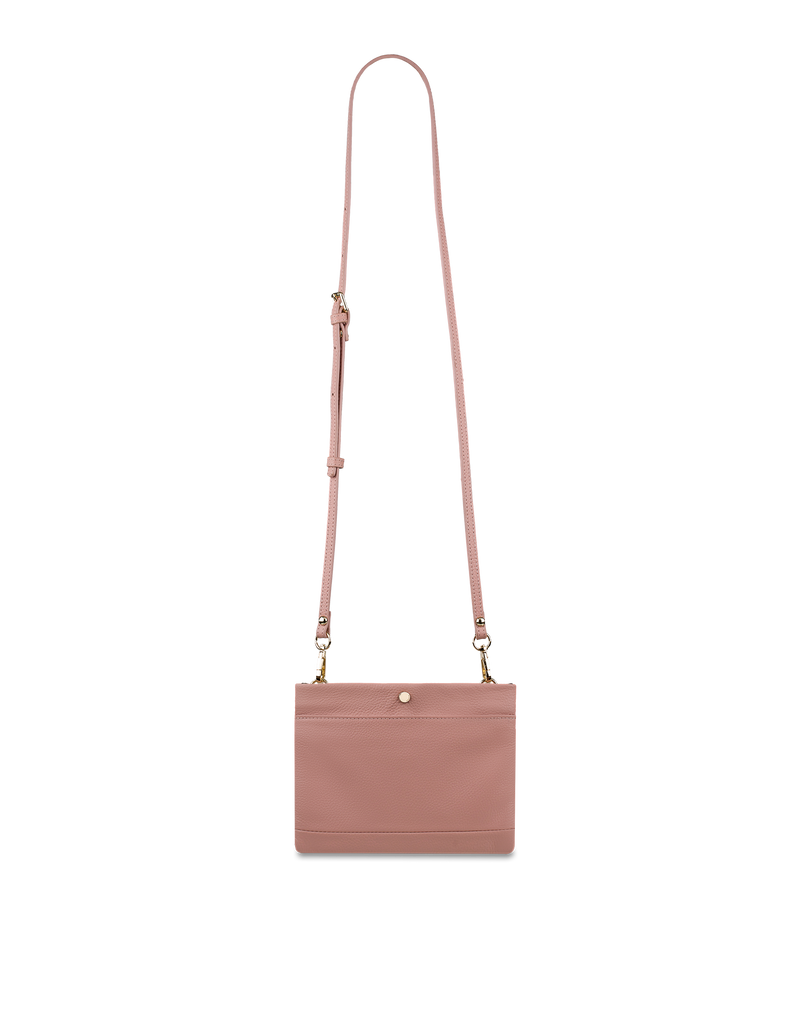 Mocha Andie Leather Crossbody - Flamingo | Mocha Australia
