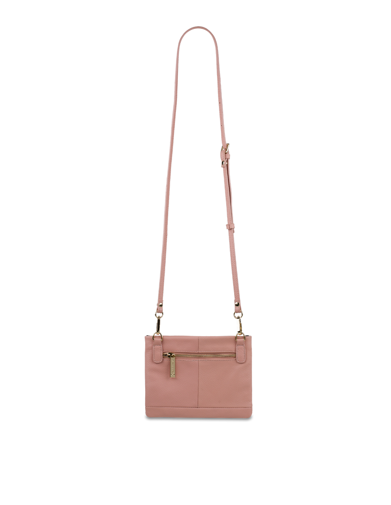 Mocha Andie Leather Crossbody - Flamingo | Mocha Australia