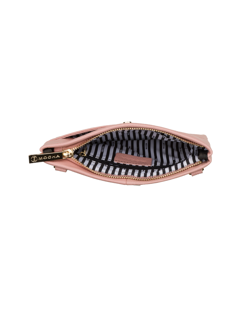 Mocha Andie Leather Crossbody - Flamingo | Mocha Australia