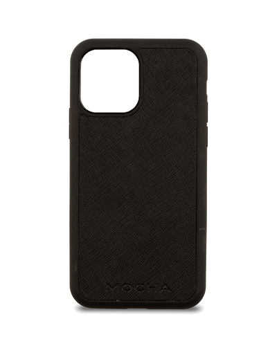 Mocha Jane Leather Hard Case iPhone 12 mini - Black | Mocha Australia