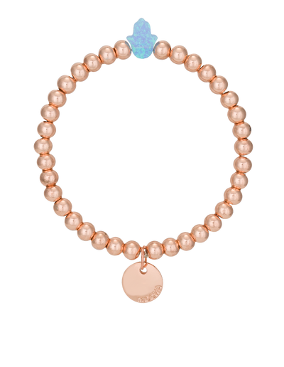 Mocha Stretchy Hamsa Bracelet - Rose Gold | Mocha Australia