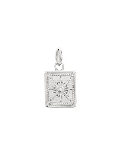 Kirstin Ash Tiny True North Coin Charm - Silver | Mocha Australia