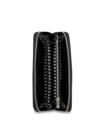 Mocha Kristi Leather Wallet - Black/Silver | Mocha Australia