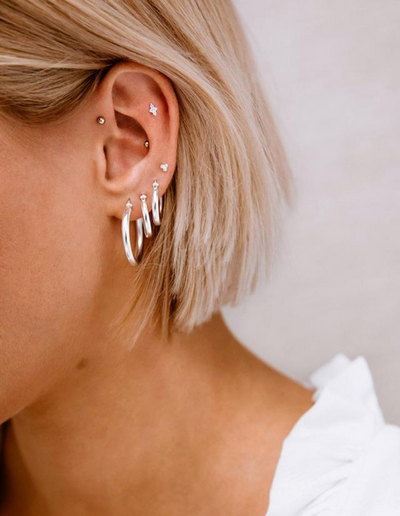 Kirstin Ash Three Dot Studs - Silver | Mocha Australia