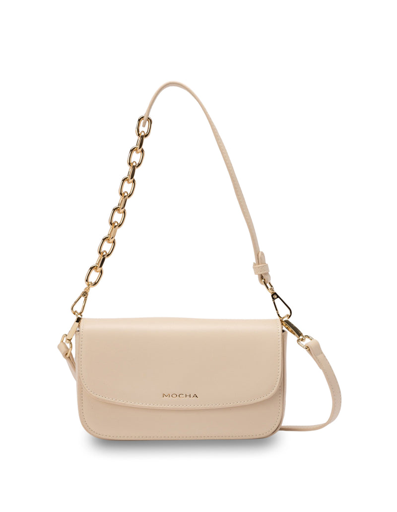 Mocha Donnette Half-Chain Bag - Cream | Mocha Australia