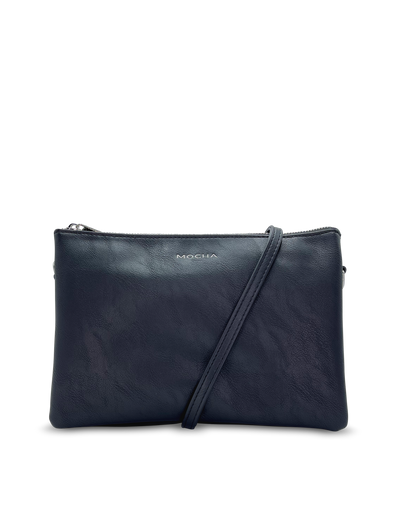 Mocha Triple Jessie Crossbody Bag - Black/Light Gold | Mocha Australia