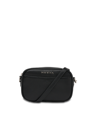 Mocha Petite Leather Crossbody Bag - Black | Mocha Australia