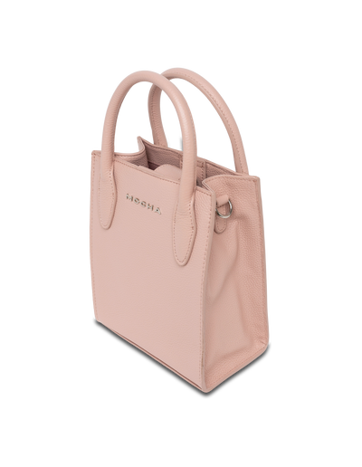 Mocha Petite Leather Tote Bag - Blush | Mocha Australia