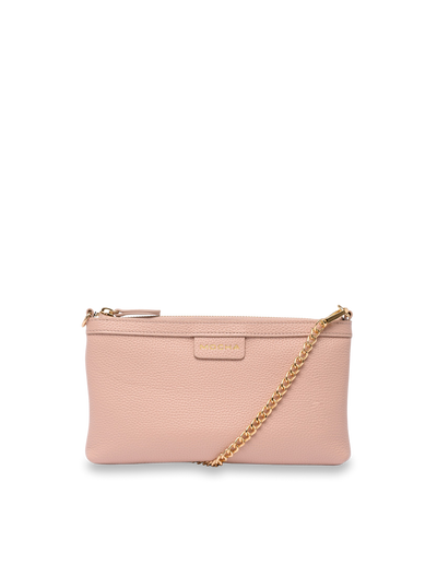 Mocha Jade Leather Chain Crossbody Bag - Blush | Mocha Australia
