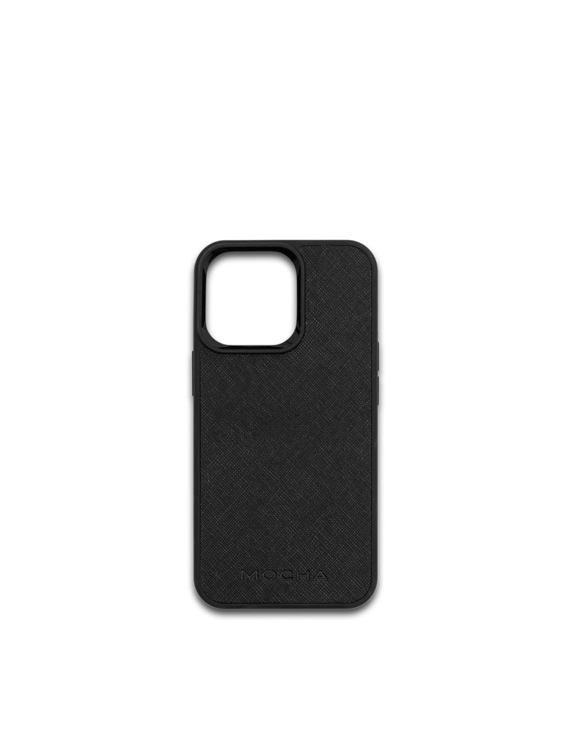 Mocha Jane Leather Hard Case iPhone 13 Pro - Black | Mocha Australia