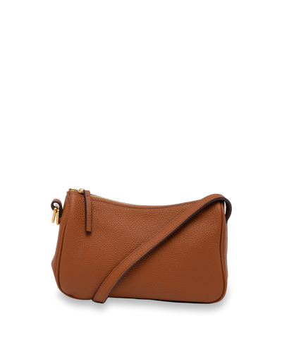 Mocha Rinna Leather Crossbody Bag - Brown | Mocha Australia