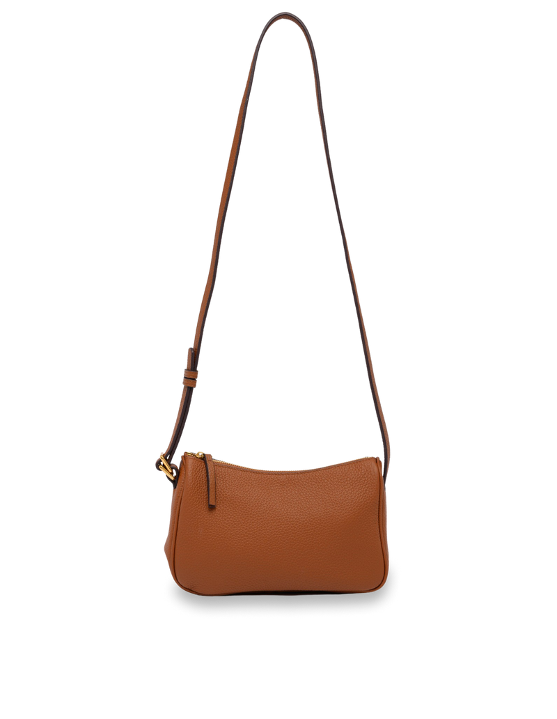 Mocha Rinna Leather Crossbody Bag - Brown | Mocha Australia