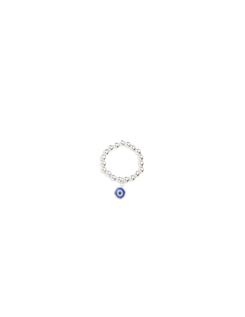 KALETINE Evil Eye Ring Open Luck Blue Stone Cubic Zirconia 925 Sterling  Silver Adjustable Finger Ring For Women Fine Jewelry