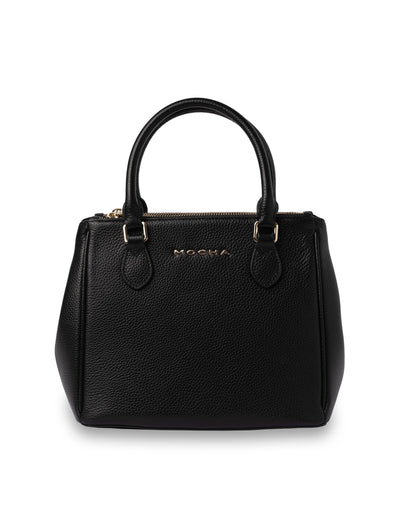 Mocha Whitney Leather Tote - Black | Mocha Australia