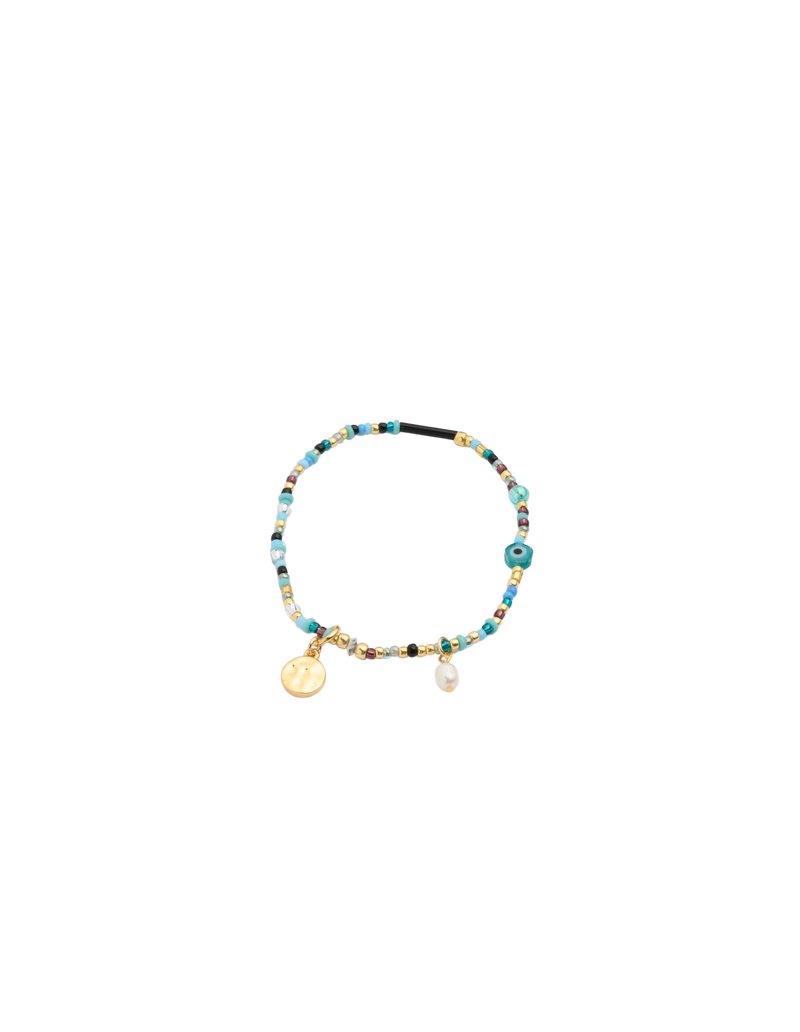 Sterling Silver & Turquoise Link Bracelet Model Tina - ShopiPersia