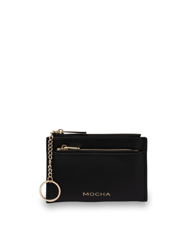 Mocha Lina Coin Card Holder - Black | Mocha Australia