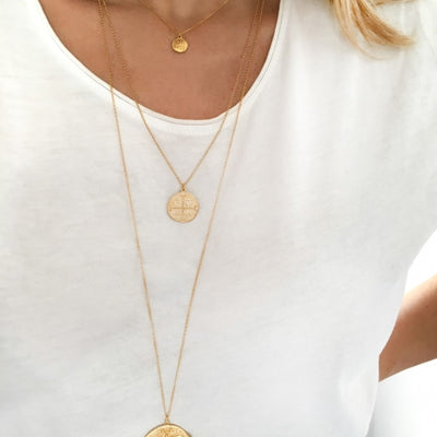 Gregio Funky Metal/ Symbolic Necklace - Gold | Mocha Australia