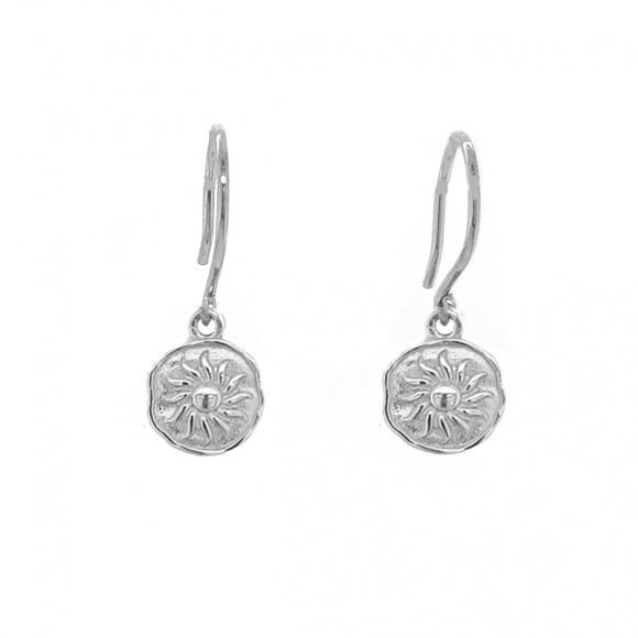 Gregio Funky Metal/ Symbolic Sun Earrings - Silver | Mocha Australia