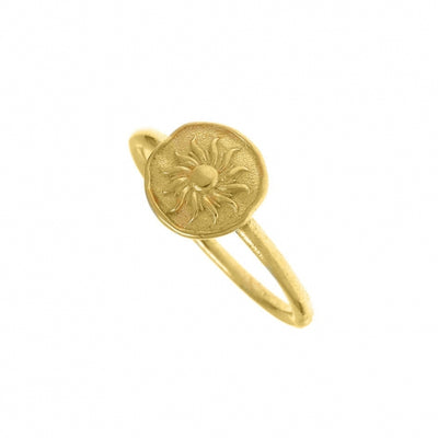 Gregio Funky Metal/ Symbolic Sun Ring - Gold | Mocha Australia