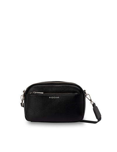 Mocha Laural Crossbody Bag - Black/Silver | Mocha Australia