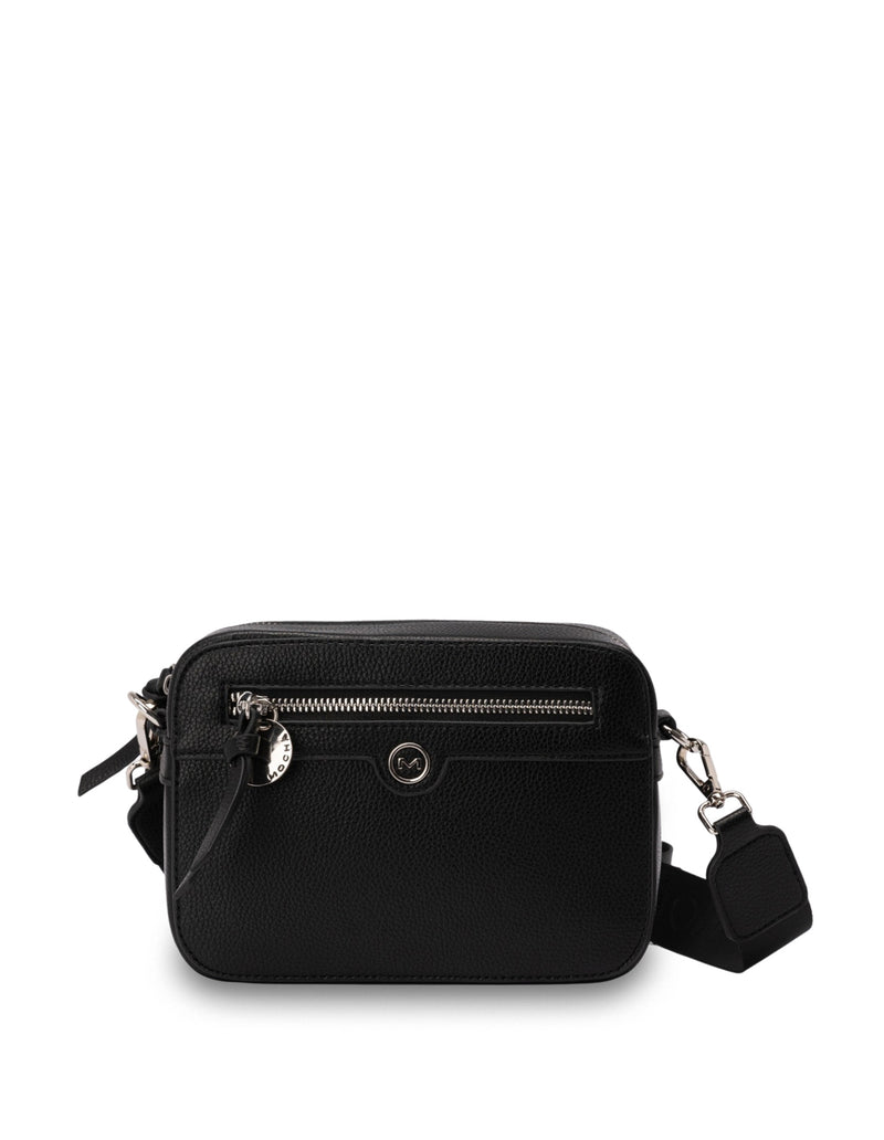 Mocha Cindi Box Crossbody Bag w/ Fabric Strap - Black | Mocha Australia