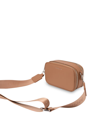 Mocha Ali Double-Zip Crossbody - Tan | Mocha Australia