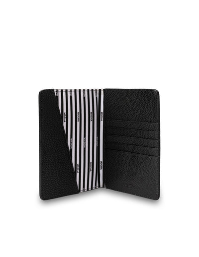 Mocha Leather Passport Holder - Black | Mocha Australia